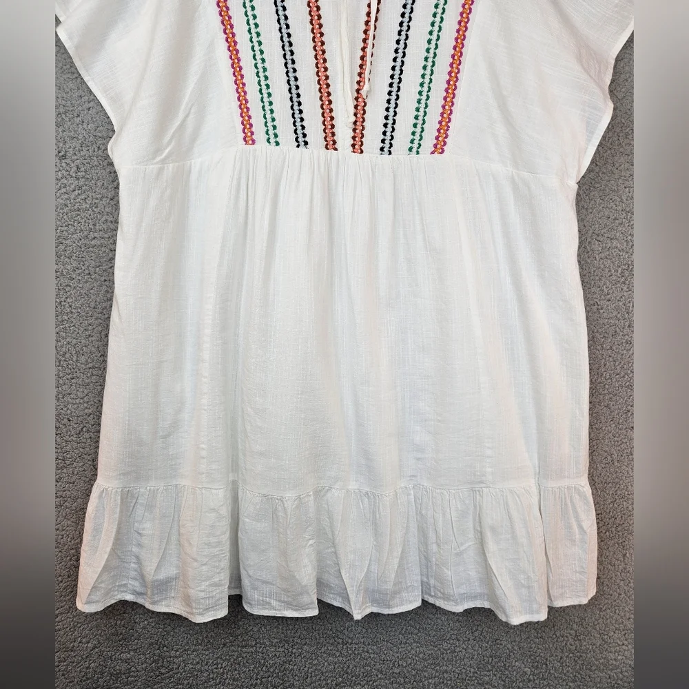 Knox Rose White Midi Dress with Multicolor Embroidery - Picture 4 of 13